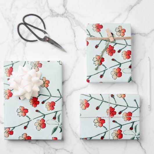 Bijutsu Sekai Cherry Blossom Poster Geschenkpapier Set (Vorderseite)