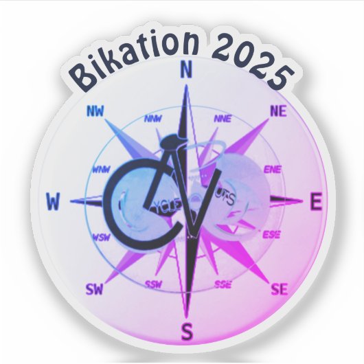 Bikation 2025 - Vinyl-Aufkleber nach Maß geschnitt Aufkleber (Vorderseite)