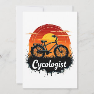 Bike Adventure des Cykologen: Das grafische T-Shir Einladung