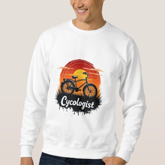 Bike Adventure des Cykologen: Das grafische T-Shir Sweatshirt (Vorderseite)