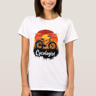 Bike Adventure des Cykologen: Das grafische T-Shir T-Shirt