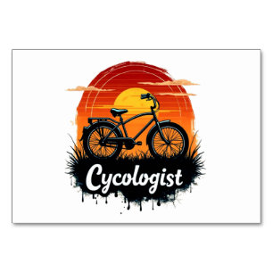 Bike Adventure des Cykologen: Das grafische T-Shir Tischnummer