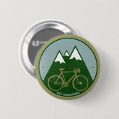 Bike Adventure in den Bergen Button (Vorne & Hinten)