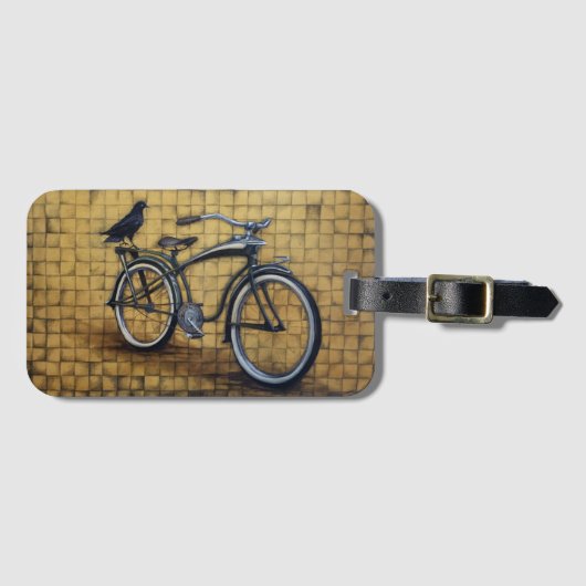 Bike and Crow Gepäckanhänger (Vorderseite (Horizontal))