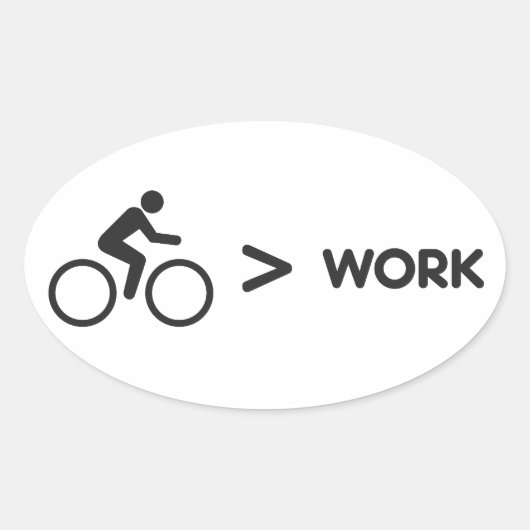 Bike > Arbeitsticker Ovaler Aufkleber (Vorderseite)