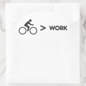 Bike > Arbeitsticker Ovaler Aufkleber (Tasche)