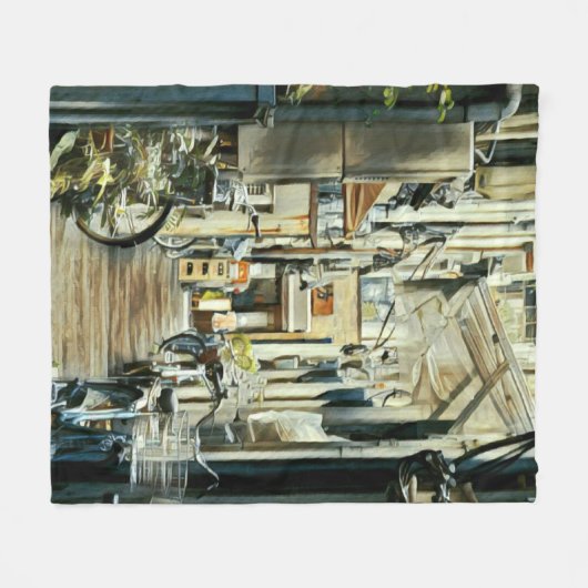 Bike Artwork Fleecedecke (Vorderseite (Horizontal))