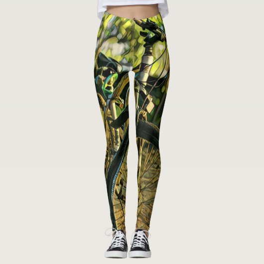 Bike Artwork Leggings (Vorderseite)