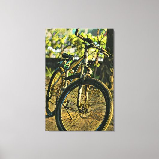 Bike Artwork Leinwanddruck (Vorderseite)