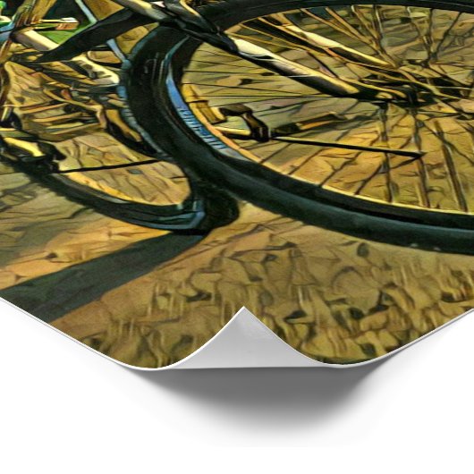 Bike Artwork Poster (Ecke)