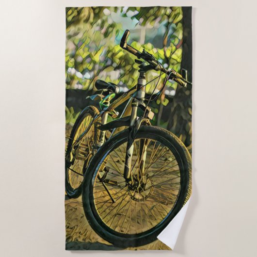 Bike Artwork Strandtuch (Vorderseite)