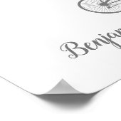 Bike & Balloons Gästebuchplakat - 100 Räume Poster (Ecke)