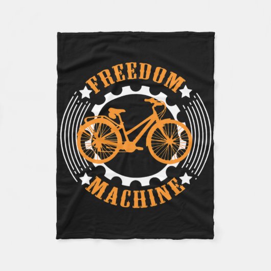 Bike Bicycle Biking Cycling Cyclist Ride Mountain Fleecedecke (Vorderseite)