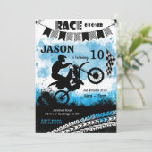 Bike Birthday Einladung (Stehend Vorderseite)