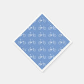 Bike Boys Bicycle White Serviette (Ecke)