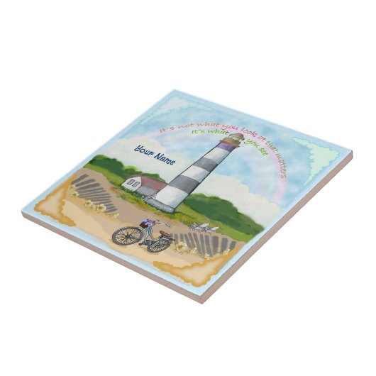 Bike Choice Leuchtturm Fliese (Seite)