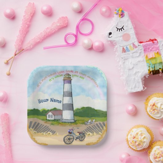 Bike Choice Leuchtturm Pappteller (Party)