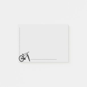 Bike Cycle Biking Cycling Silhouette Post-it Klebezettel