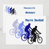 Bike Cycle Biking Individuelle Einladung zum Gebur (Vorne/Hinten)