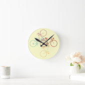 bike - cycling pattern runde wanduhr (Zuhause)