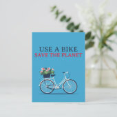 Bike den Planeten retten Postkarte (Stehend Vorderseite)
