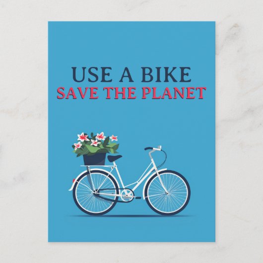 Bike den Planeten retten Postkarte (Vorderseite)