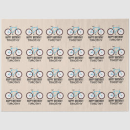 Bike Design Geburtstag Individuelle Name Seidenpapier