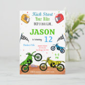 Bike-Einladung Einladung (Stehend Vorderseite)