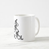Bike Fool - Cyclist Fan Gift Kaffeetasse (VorderseiteRechts)