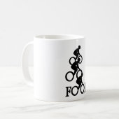 Bike Fool - Cyclist Fan Gift Kaffeetasse (Vorderseite Links)