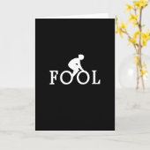 Bike Fool - Cyclist Fan Gift Karte (Gelbe Blume)