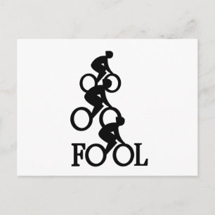 Bike Fool - Cyclist Fan Gift Postkarte