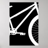Bike Front Black and White Silhouette Poster (Vorne)