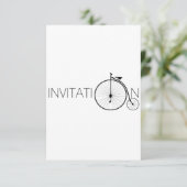 Bike Gentleman London Invitation Einladung (Stehend Vorderseite)