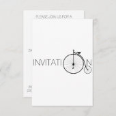 Bike Gentleman London Invitation Einladung (Vorne/Hinten)
