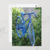 Bike Hanging über der Straße Postkarte (Vorne/Hinten)