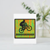 Bike-Hot-Sitzplatz Postkarte (Stehend Vorderseite)