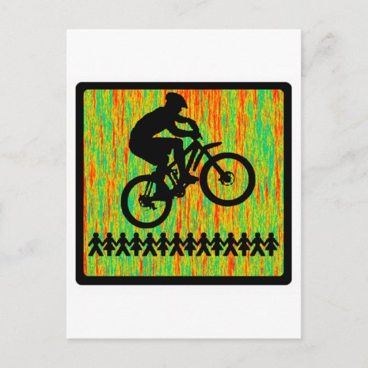 Bike-Hot-Sitzplatz Postkarte (Vorderseite)