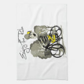 Bike-Illustration Geschirrtuch (Vertikal)