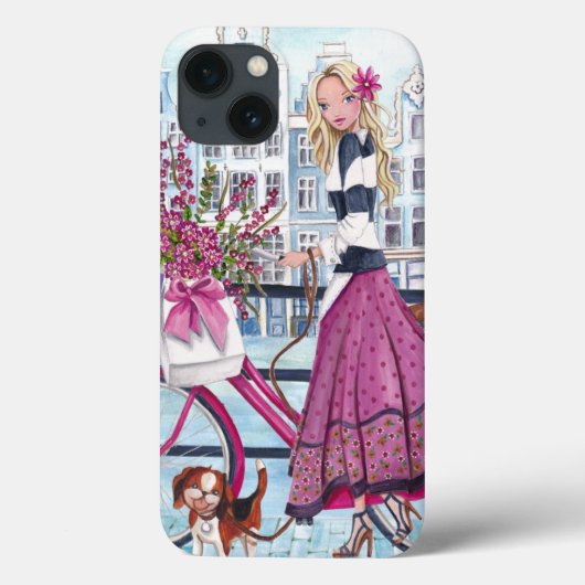 Bike in Amsterdam Girl- iPhone 7 plus Gehäuse Case-Mate iPhone Hülle (Rückseite)