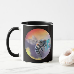 Bike in der Tasse der Blume. Schöne farbenfrohe Hu