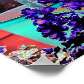 Bike in hoher Farbe Poster (Ecke)