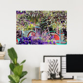 Bike in hoher Farbe Poster (Heimbüro)