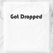 Bike-Lane-Industrie Ovaler Aufkleber (Tasche)