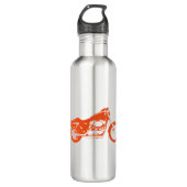 Bike Liebhaber Edelstahlflasche (Vorderseite)