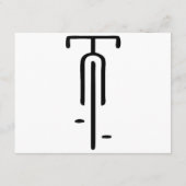 Bike Logo minimal Retro, Radfahren und Lover Begleitkarte (Rückseite)