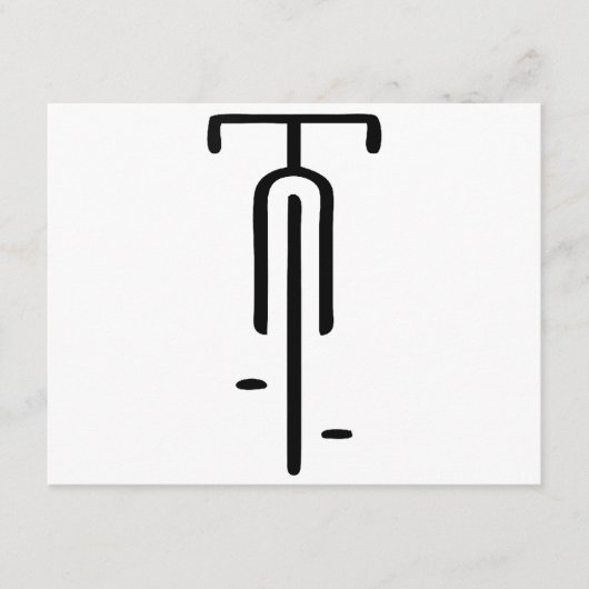Bike Logo minimal Retro, Radfahren und Lover Begleitkarte (Vorderseite)
