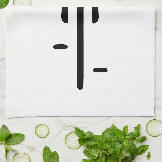 Bike Logo minimal Retro, Radfahren und Lover Geschirrtuch (Gefaltet)