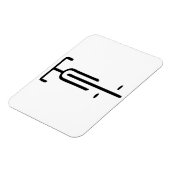 Bike Logo minimal Retro, Radfahren und Lover Magnet (Linke Seite)