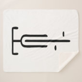 Bike Logo minimal Retro, Radfahren und Lover Sherpadecke (Vorderseite (Horizontal))